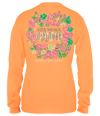 Simply Southern Blessed Grandma Flowers Long Sleeve T-Shirt