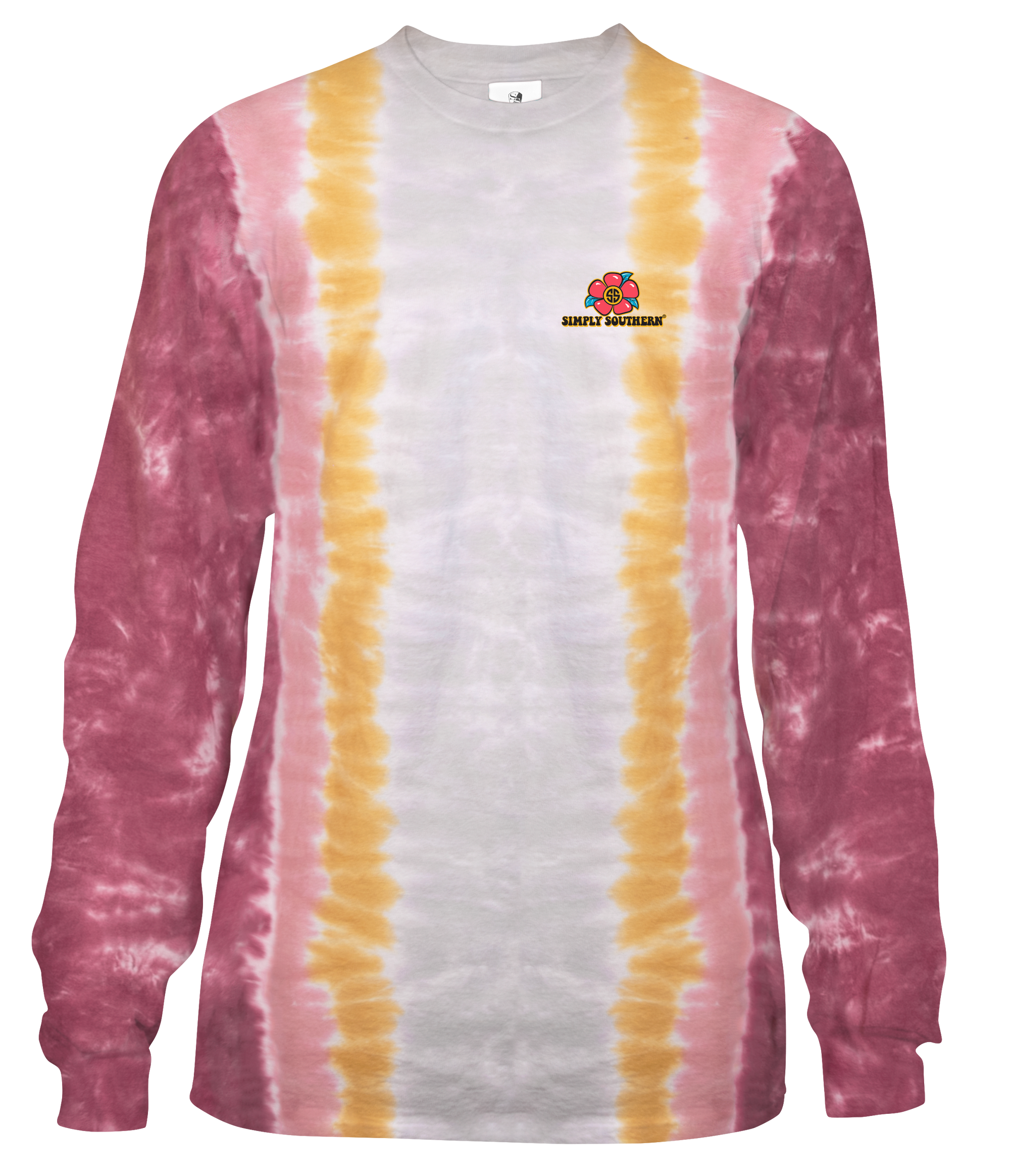 SALE Simply Southern Blessed &amp; Grateful Dog Tie Dye Long Sleeve T-Shirt