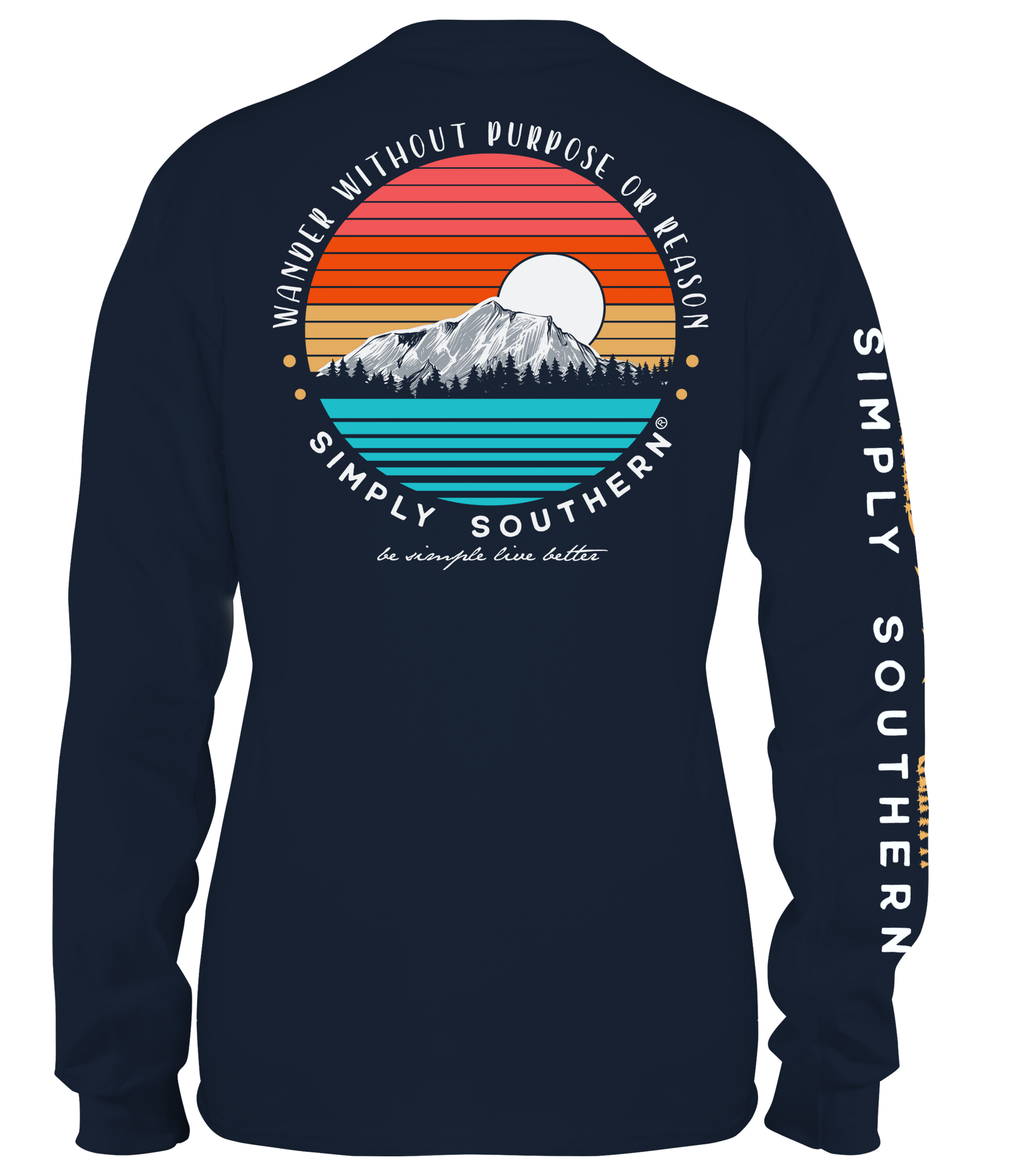 SALE Simply Southern Wander Mountains Long Sleeve Unisex T-Shirt