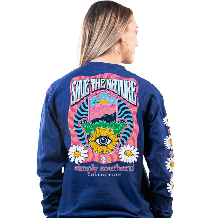 SALE Simply Southern Preppy Save The Nature Long Sleeve T-Shirt