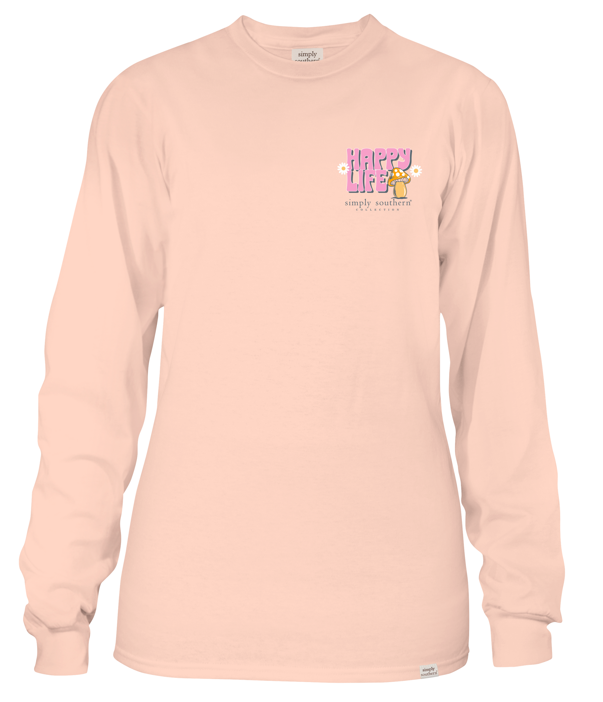 SALE Simply Southern Happy Life Happy Mind Long Sleeve T-Shirt