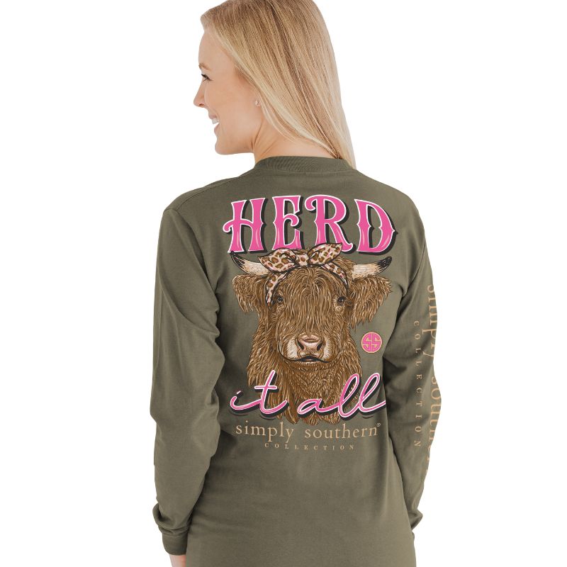 Simply Southern Preppy Herd It All Long Sleeve T-Shirt