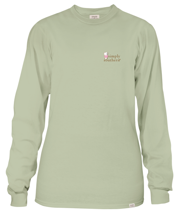 Simply Southern Cold Or Hot Latte Coffee Long Sleeve T-Shirt