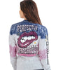 Simply Southern Imperfect Leopard Lips Tie Dye Long Sleeve T-Shirt