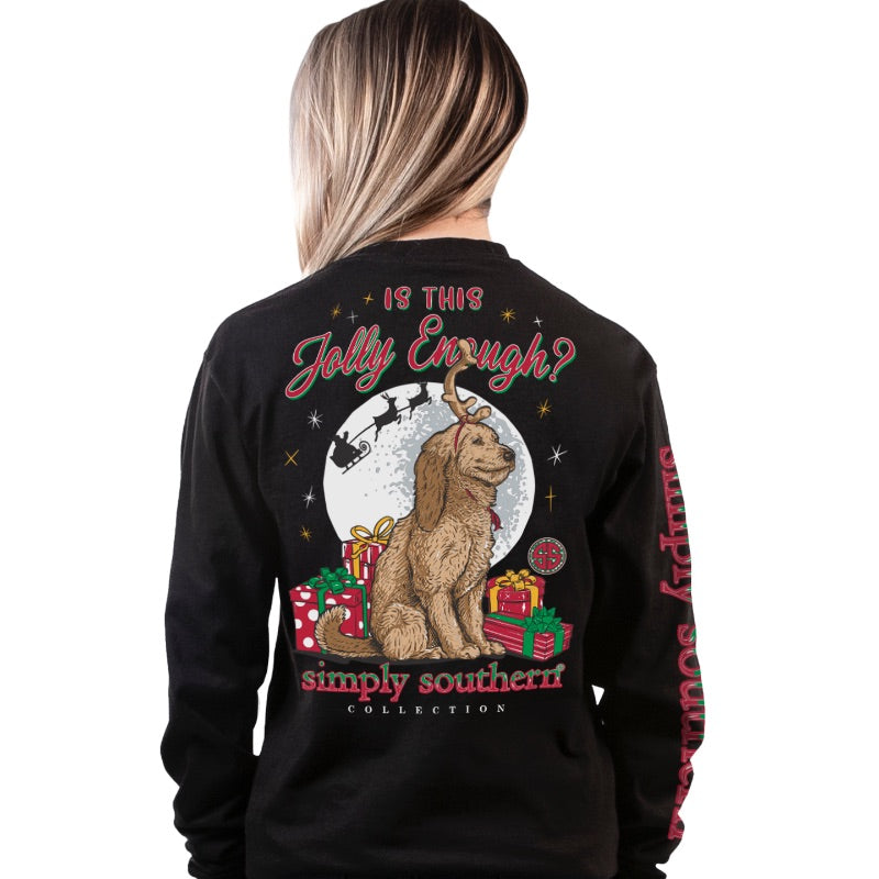 Simply Southern Jolly Dog Holiday Long Sleeve T-Shirt