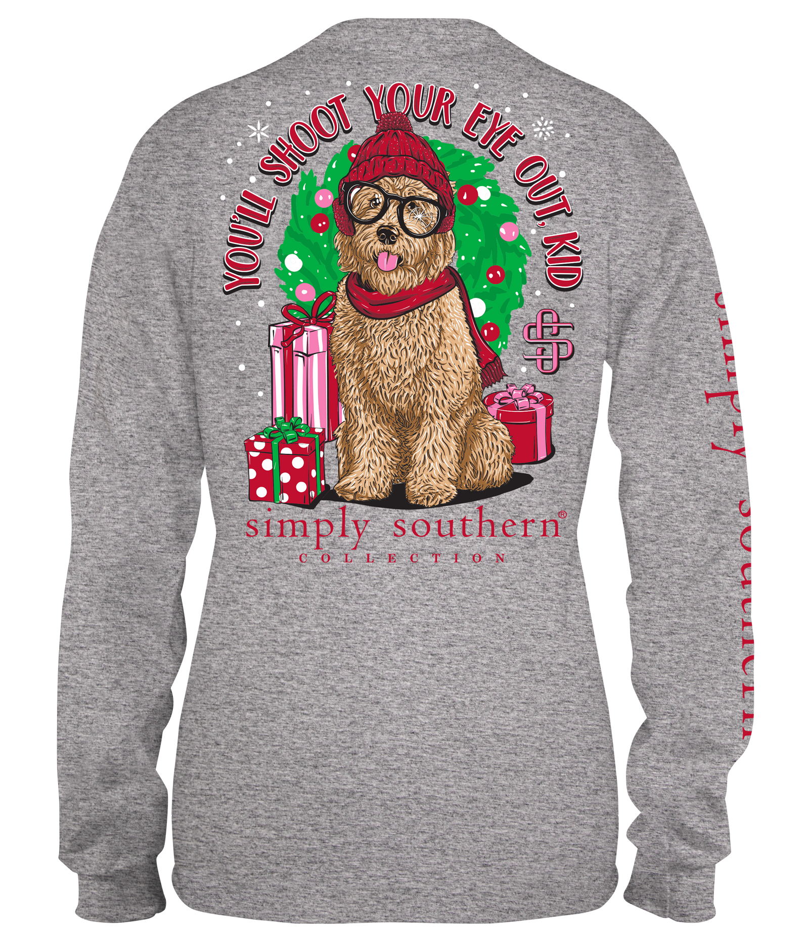 Simply Southern Christmas Kid Holiday Long Sleeve T-Shirt