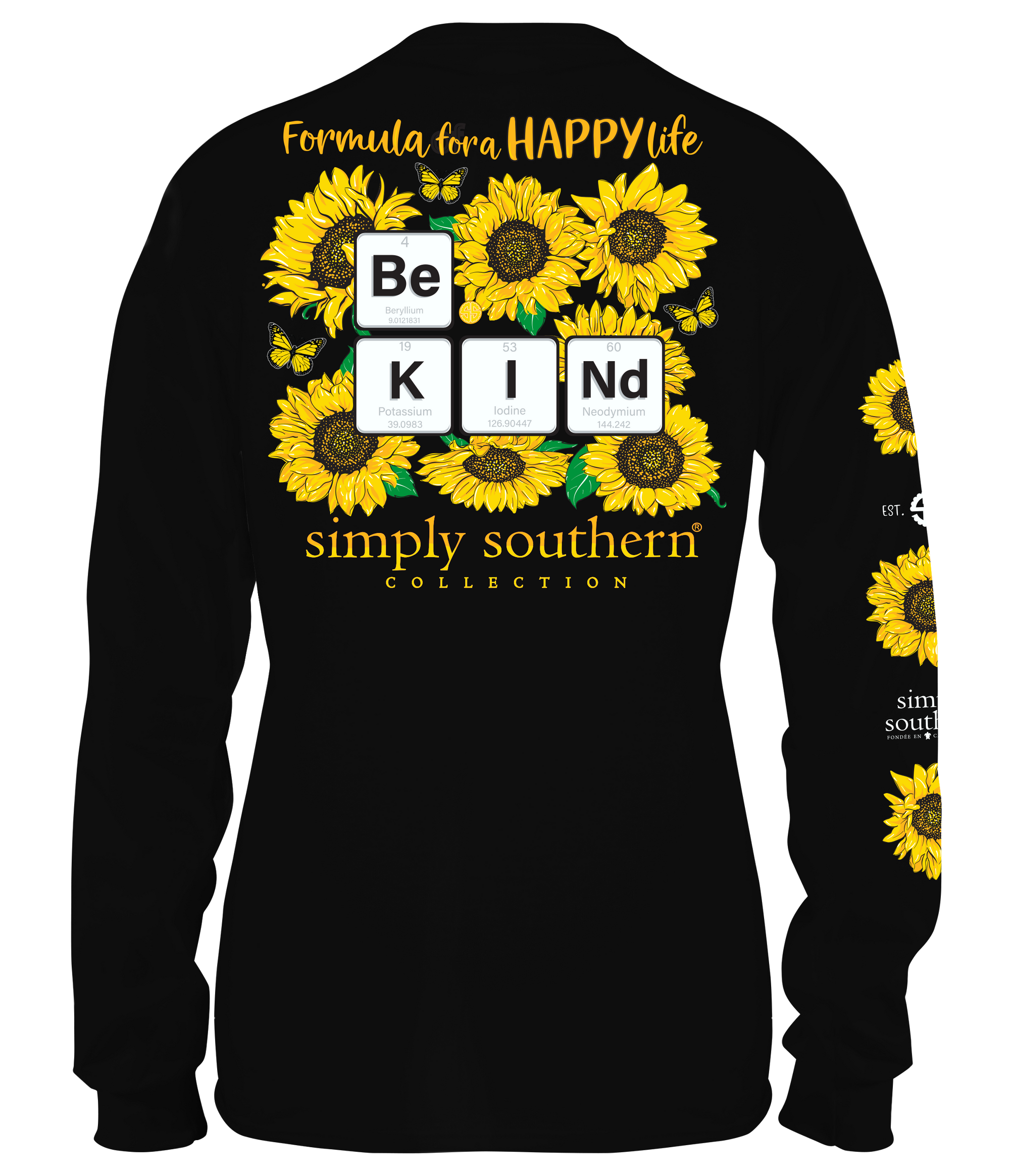 SALE Simply Southern Preppy Be Kind Sunflower Long Sleeve T-Shirt