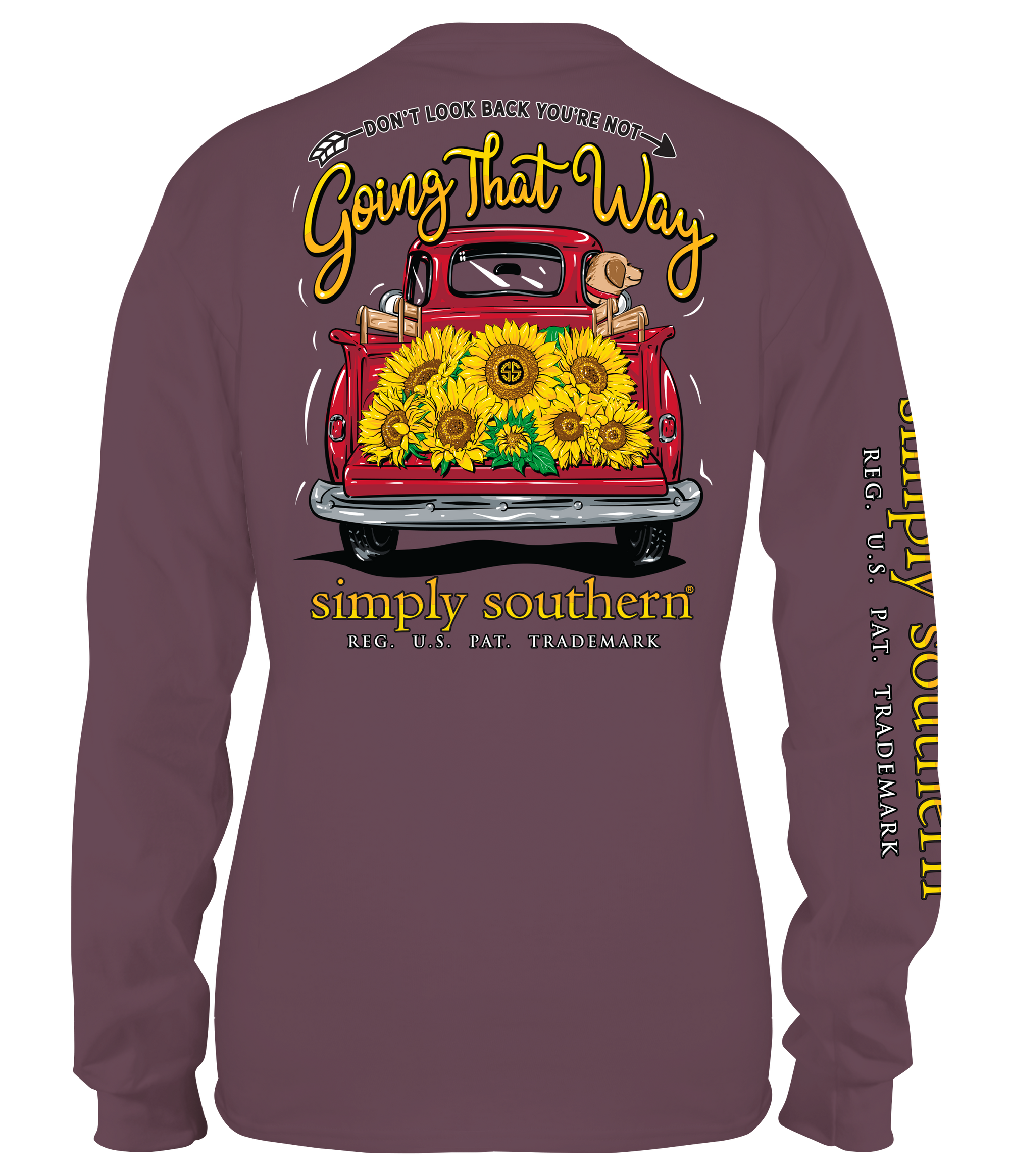 SALE Simply Southern Preppy Look Sunflower Truck Long Sleeve T-Shirt
