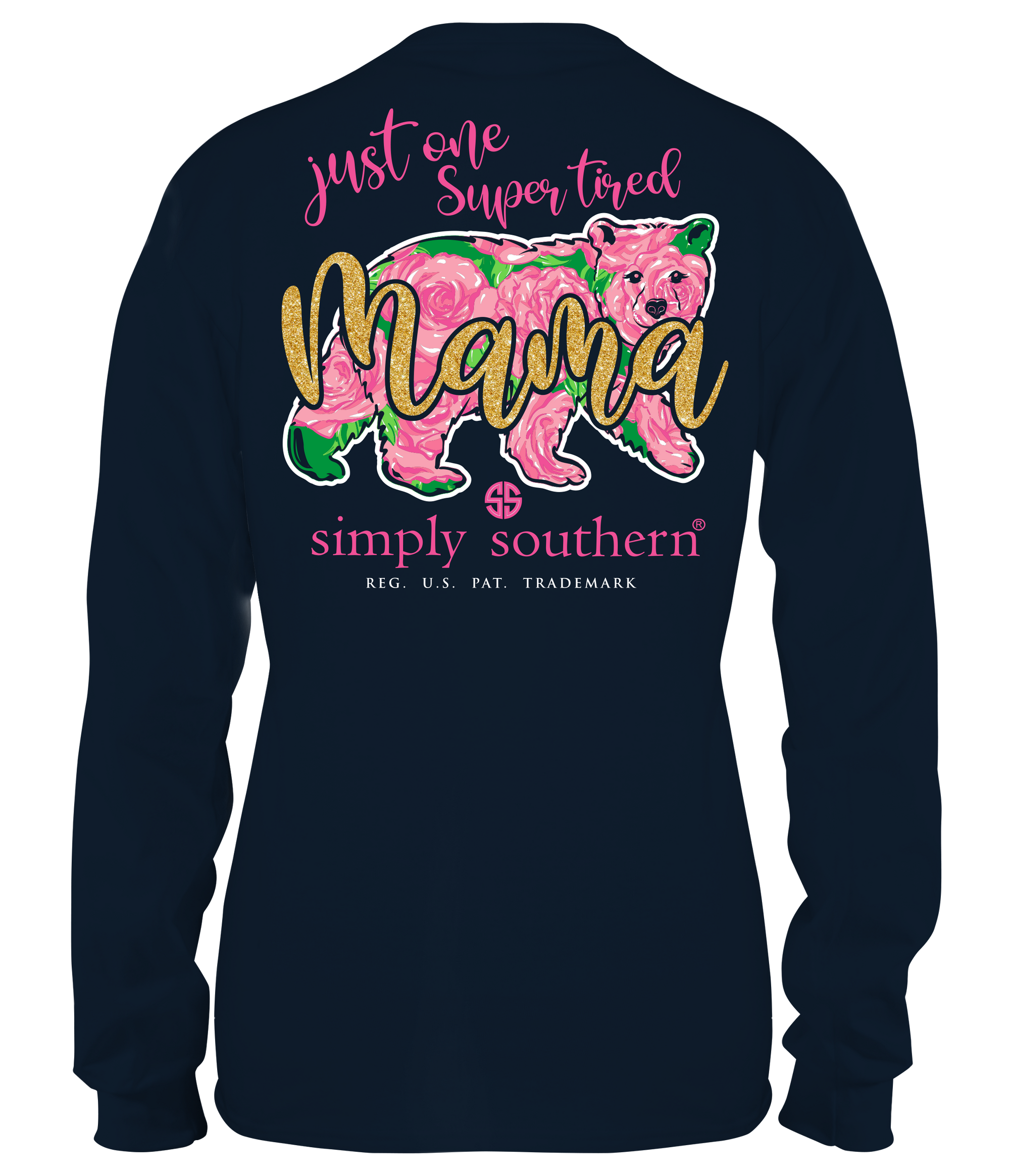 SALE Simply Southern Preppy Tired Mama Bear Long Sleeve T-Shirt