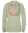 Simply Southern Blessed Mama Flowers Long Sleeve T-Shirt