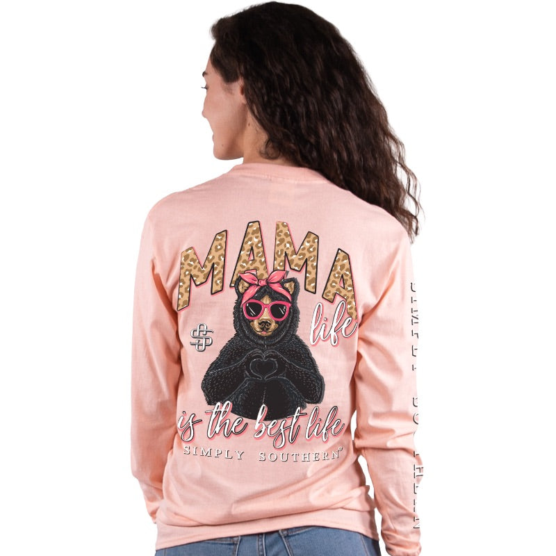 SALE Simply Southern Mama Bear Life Long Sleeve T-Shirt