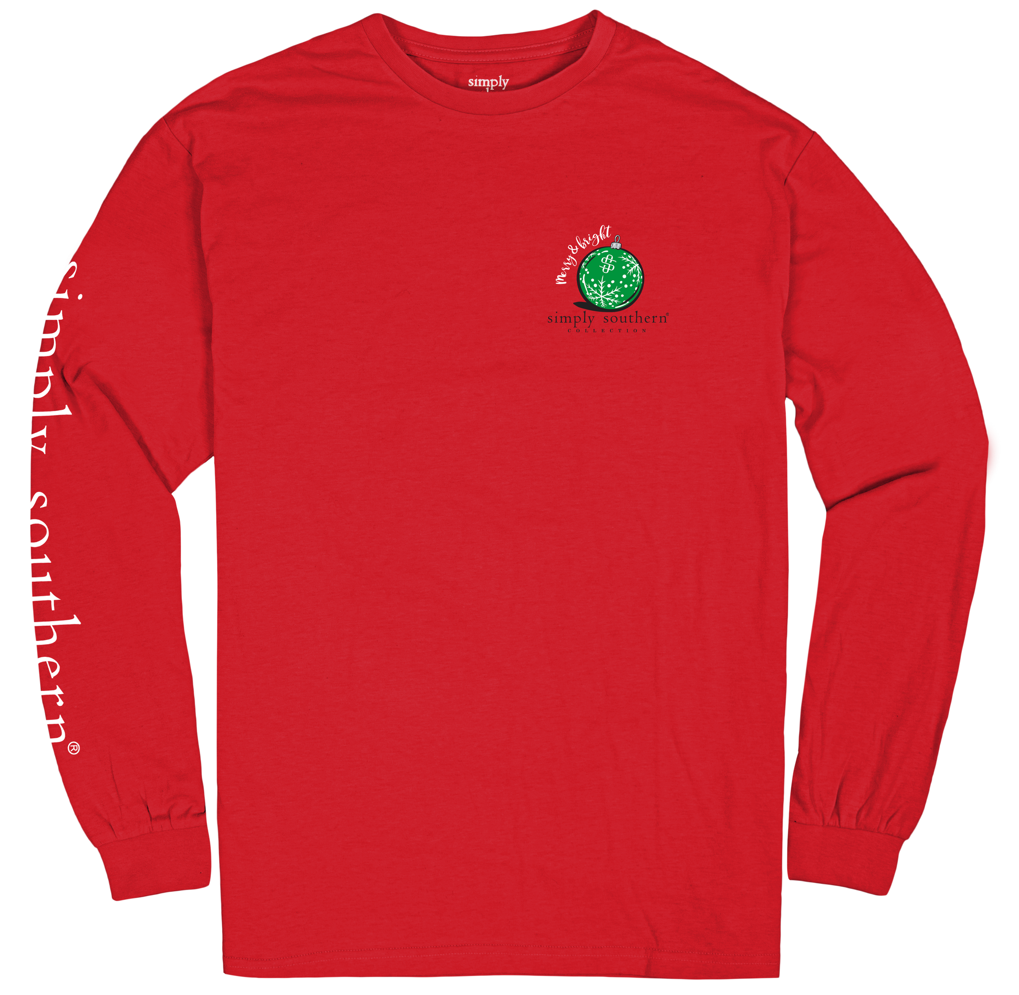 Simply Southern Merry &amp; Bright Checklist Holiday Long Sleeve T-Shirt
