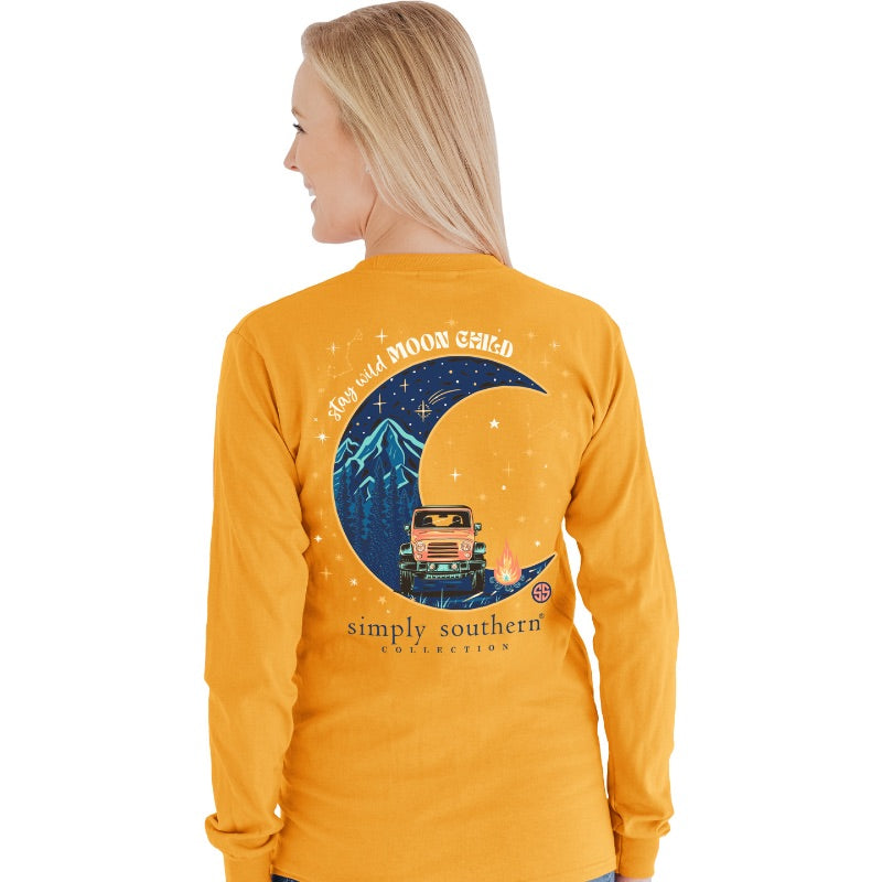 SALE Simply Southern Preppy Moon Child Long Sleeve T-Shirt