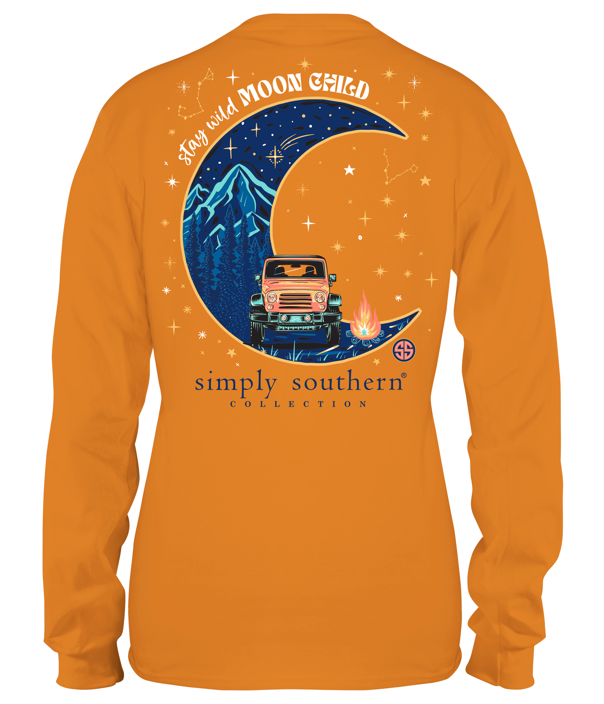 SALE Simply Southern Preppy Moon Child Long Sleeve T-Shirt
