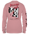 Simply Southern Mississippi Girl Cow Print Long Sleeve T-Shirt