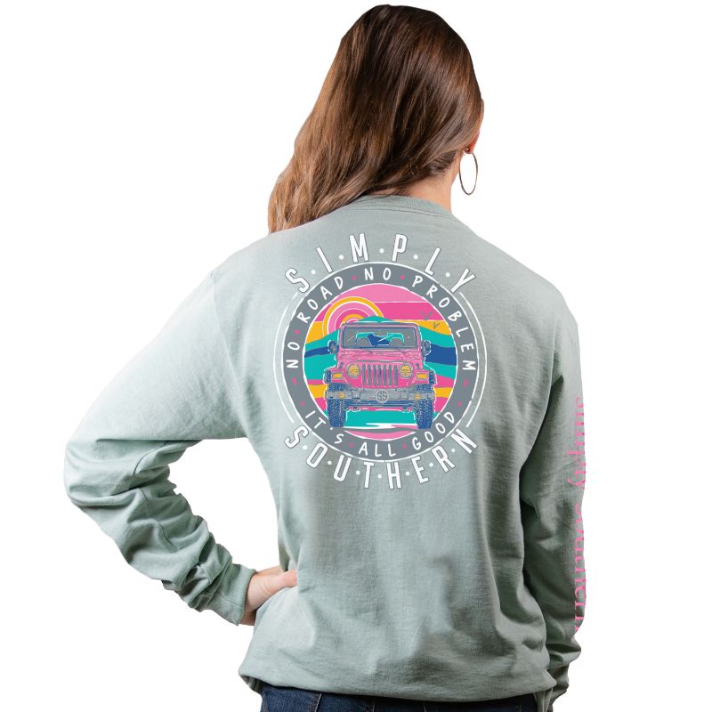 SALE Simply Southern Preppy No Roads Long Sleeve T-Shirt