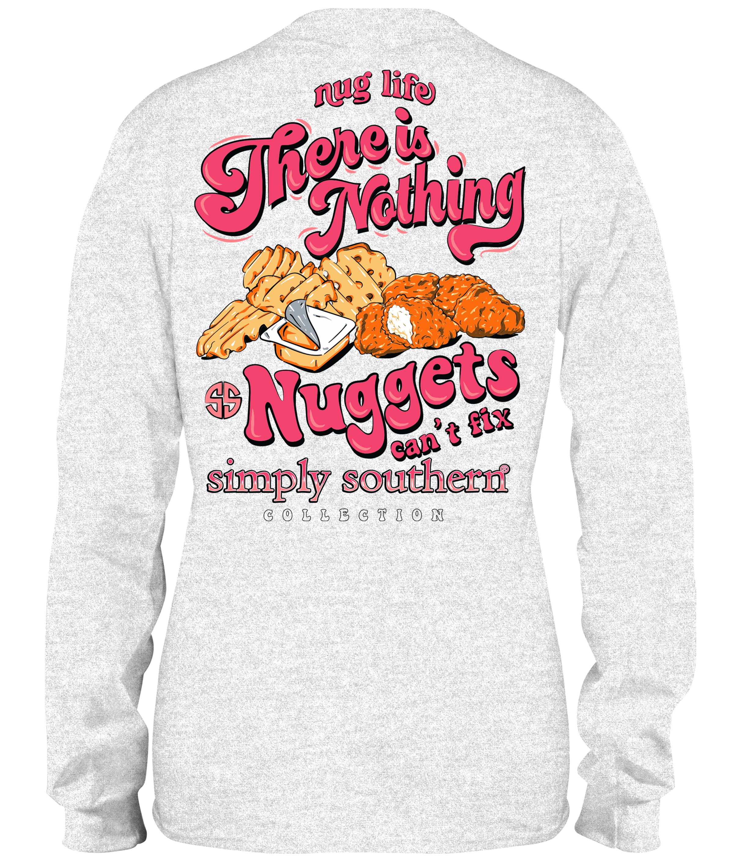 Simply Southern Preppy Nuggets Can't Fix Long Sleeve T-Shirt -  SimplyCuteTees