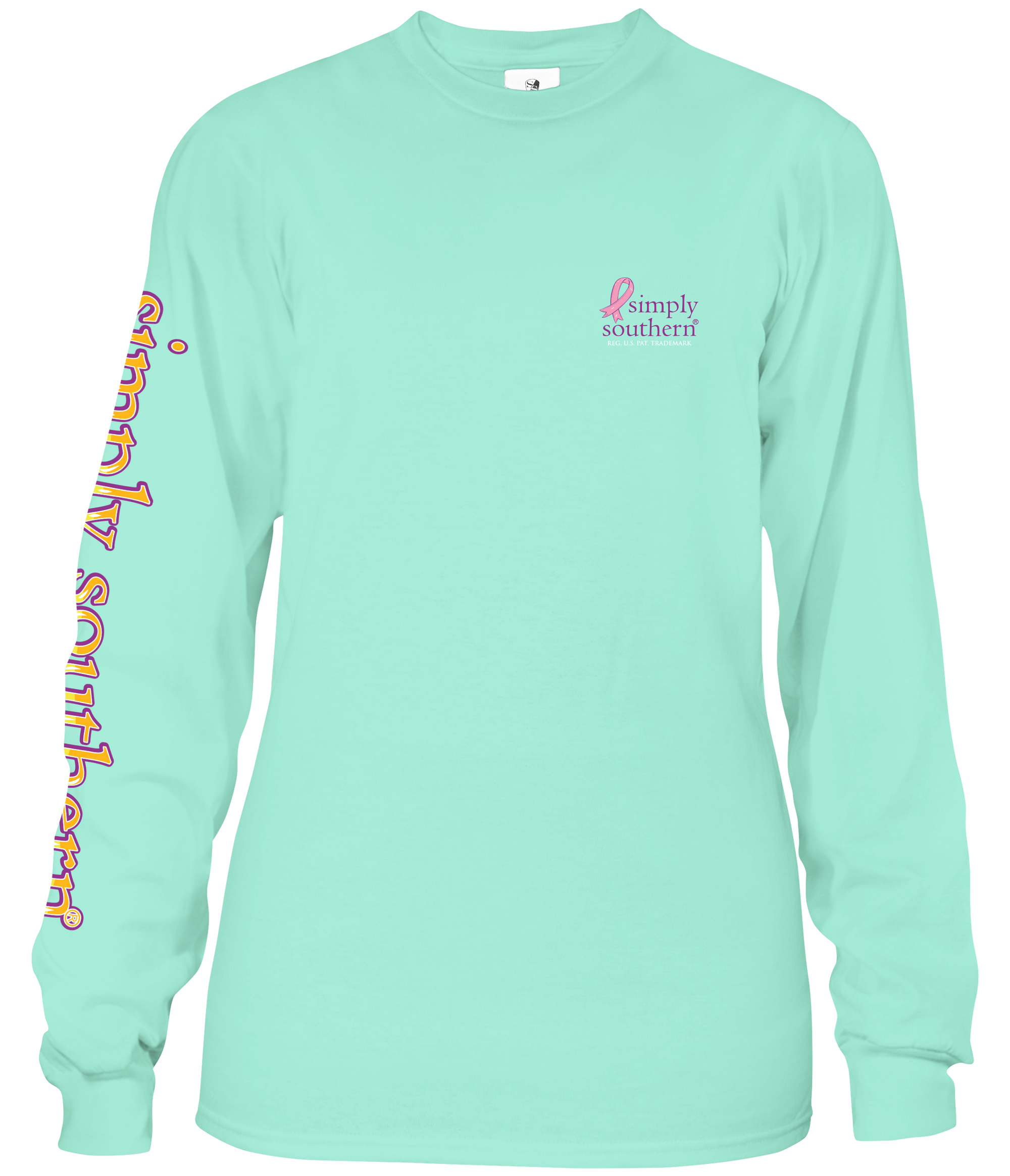 SALE Simply Southern Owl Hope Fight Cure Cancer Long Sleeve T-Shirt