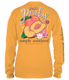 Simply Southern Preppy Just Peachy Long Sleeve T-Shirt