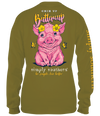 SALE Simply Southern Preppy Buttercup Pig Long Sleeve T-Shirt