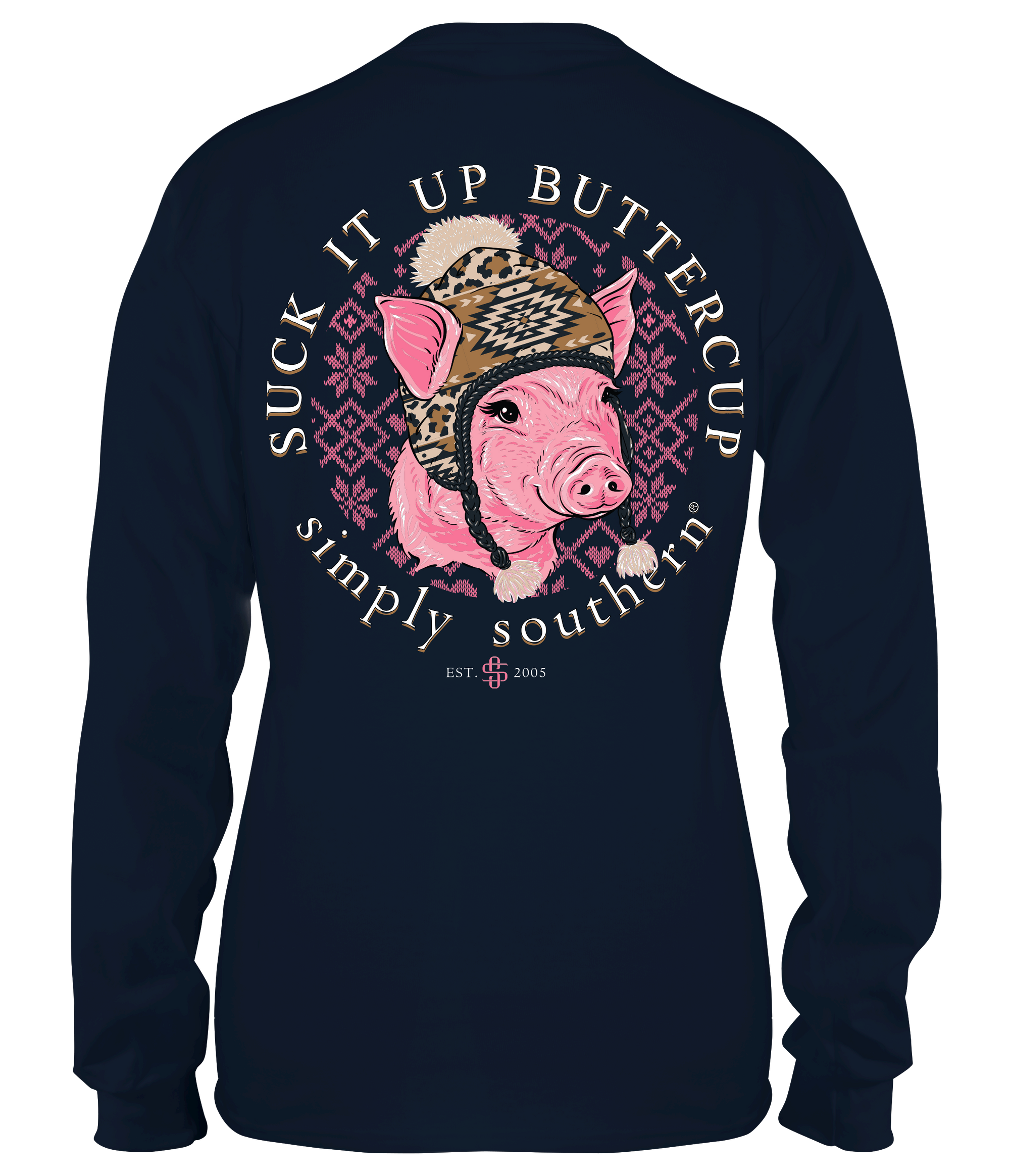 SALE Simply Southern Buttercup Pig Long Sleeve T-Shirt