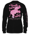 Simply Southern Pink Ribbon Cure Cancer Long Sleeve T-Shirt