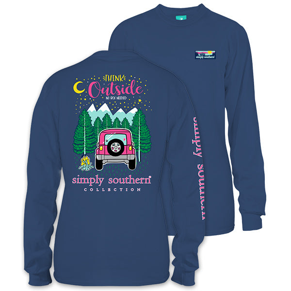 SALE Simply Southern Preppy Think Outside Long Sleeve T-Shirt