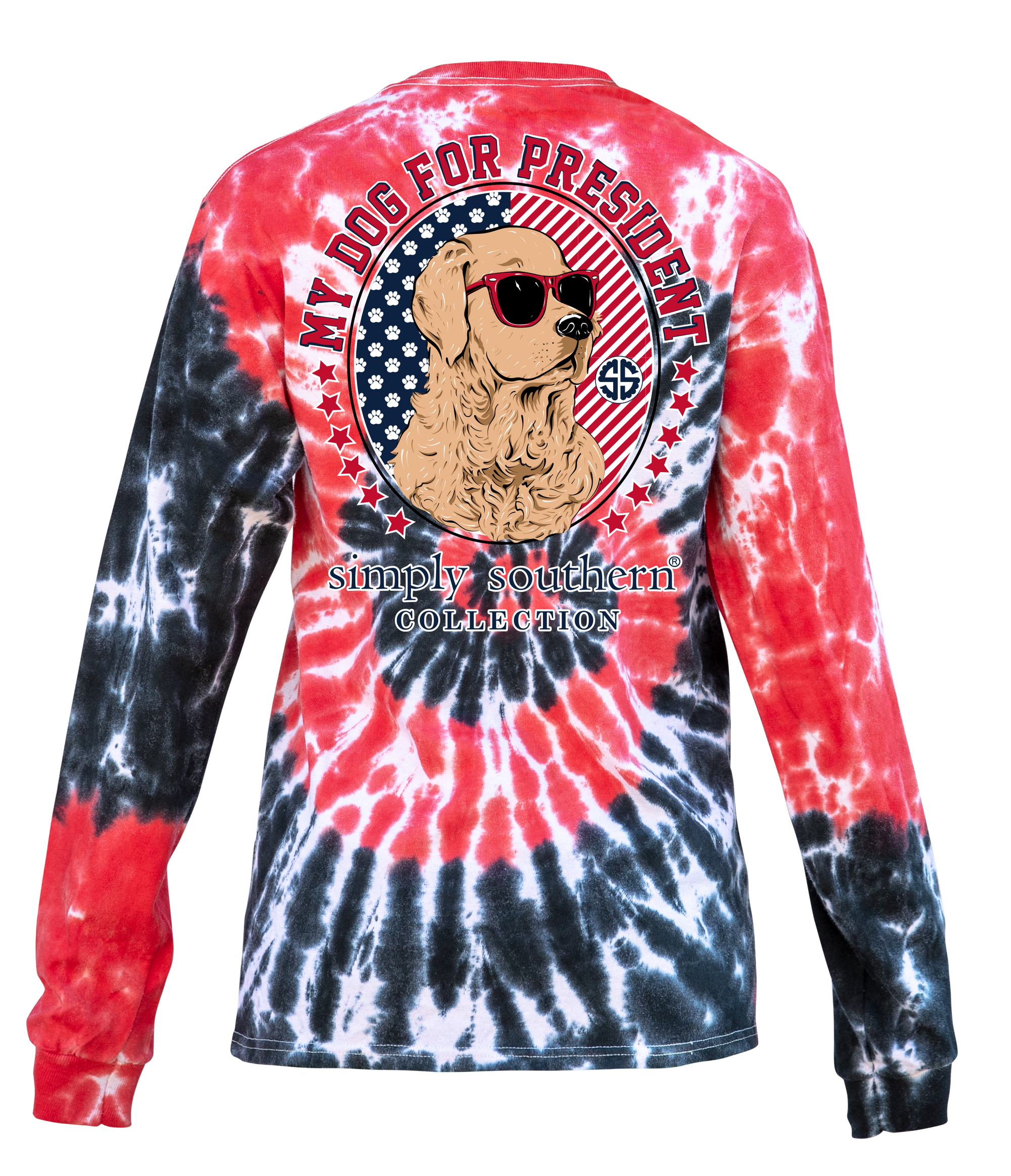 SALE Simply Southern My Dog For President USA Long Sleeve T-Shirt