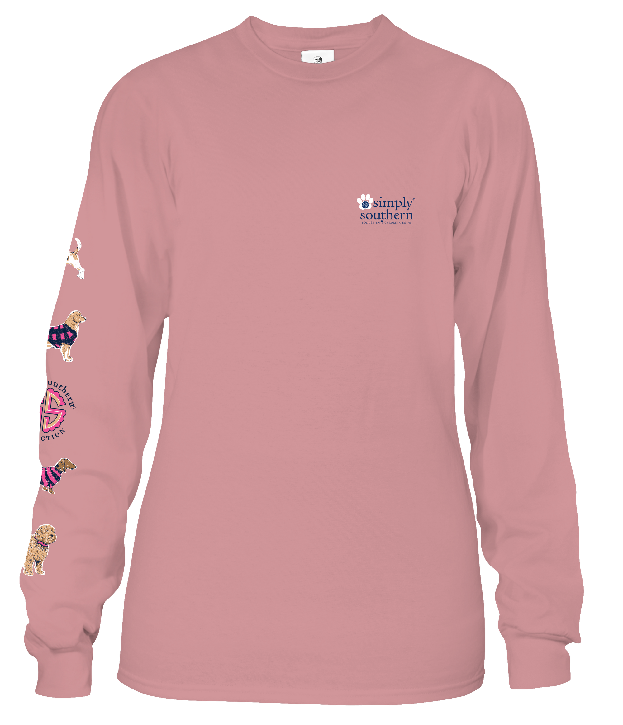 SALE Simply Southern Preppy Puppy Logo Long Sleeve T-Shirt