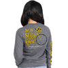 SALE Simply Southern Preppy Be Still And Know Sunflower Long Sleeve T-Shirt