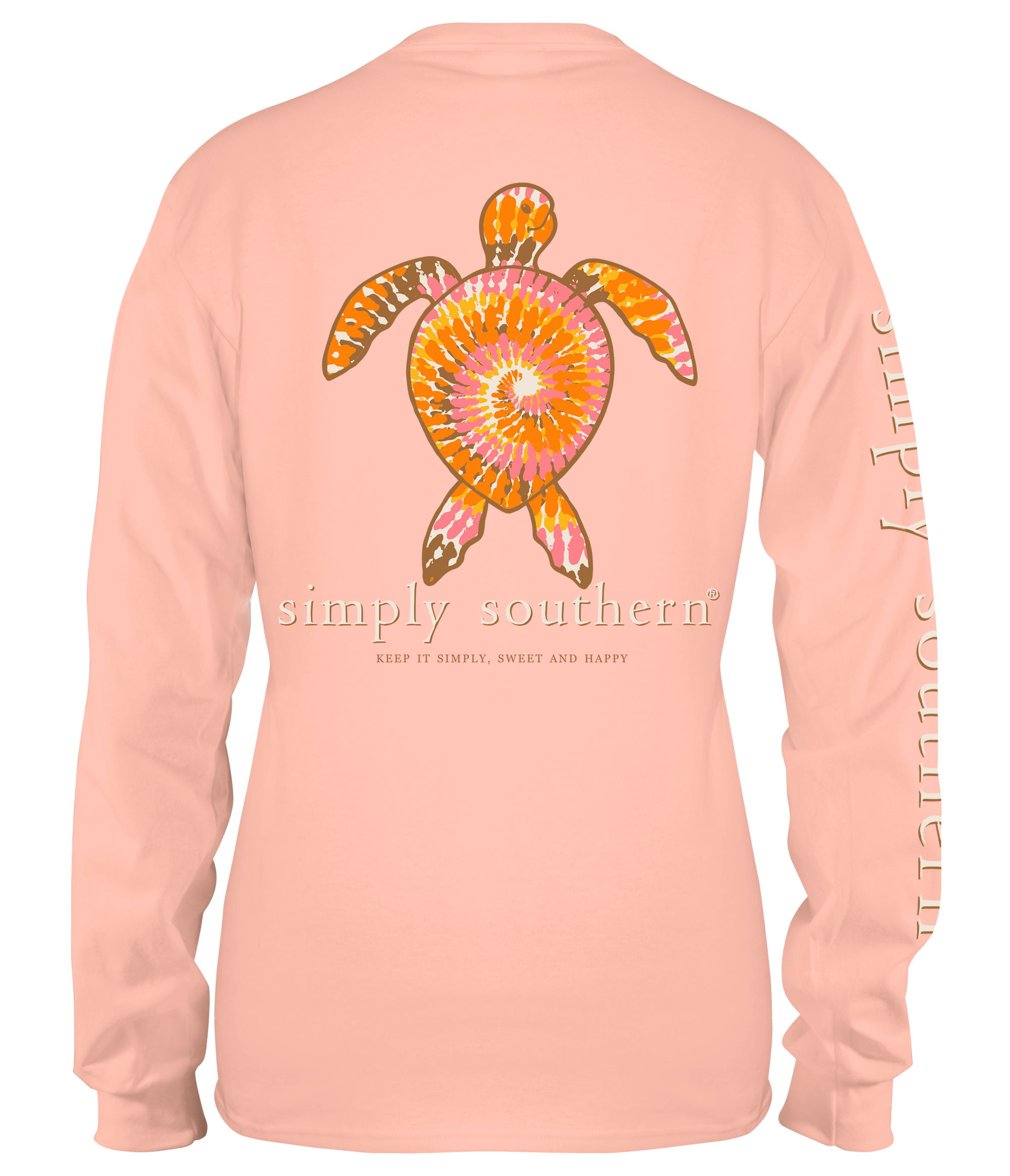 SALE Simply Southern Tie Dye Turtle Logo Long Sleeve T-Shirt