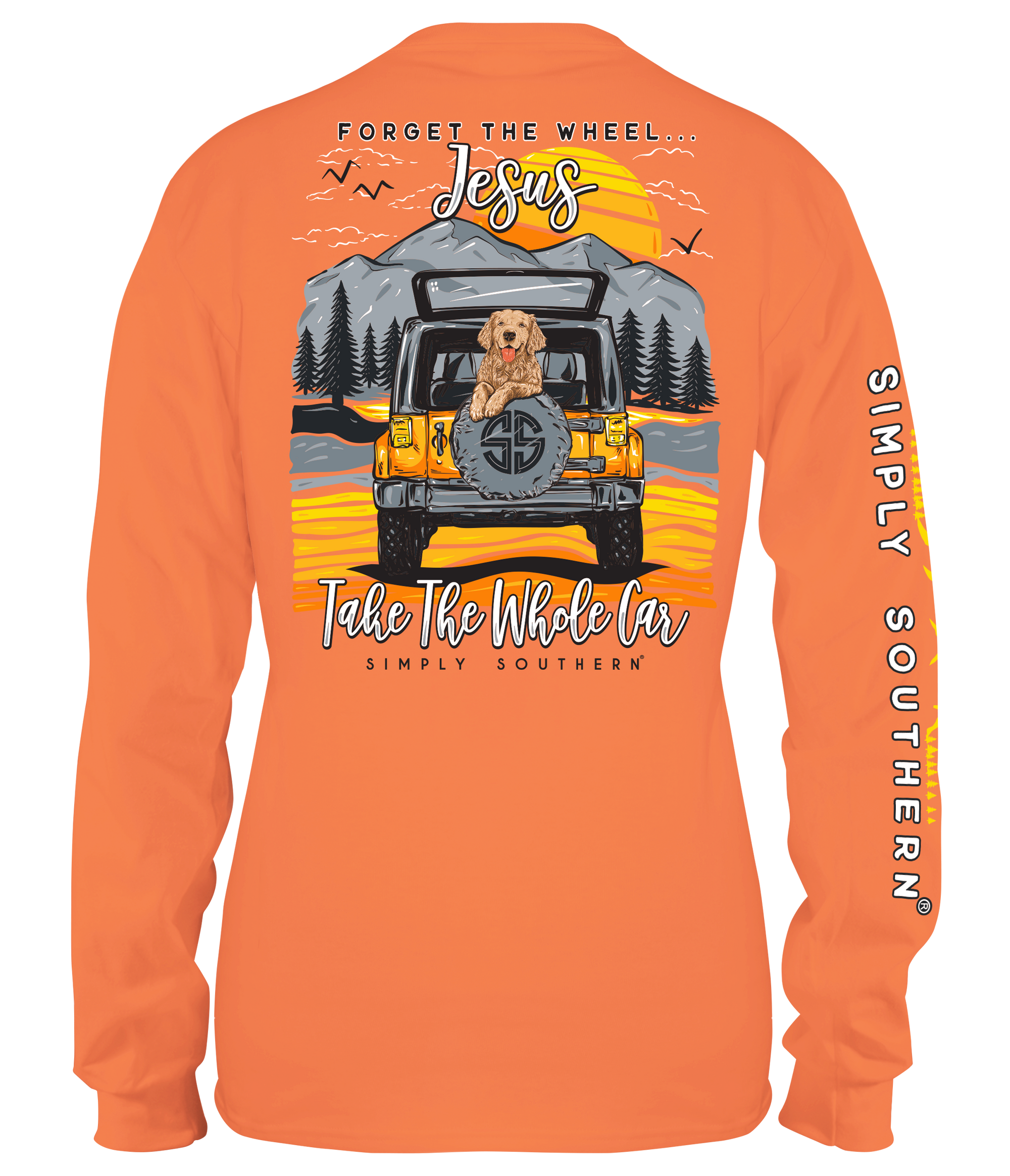 SALE Simply Southern Preppy Jesus Dog Long Sleeve T-Shirt