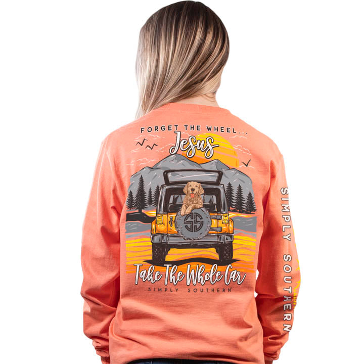 SALE Simply Southern Preppy Jesus Dog Long Sleeve T-Shirt