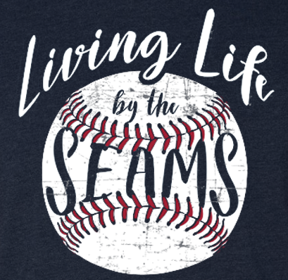 Sale Southernology Statement Baseball Life by the Seams Canvas T-Shirt