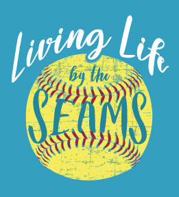 Southernology Statement Softball Life by the Seams Canvas T-Shirt