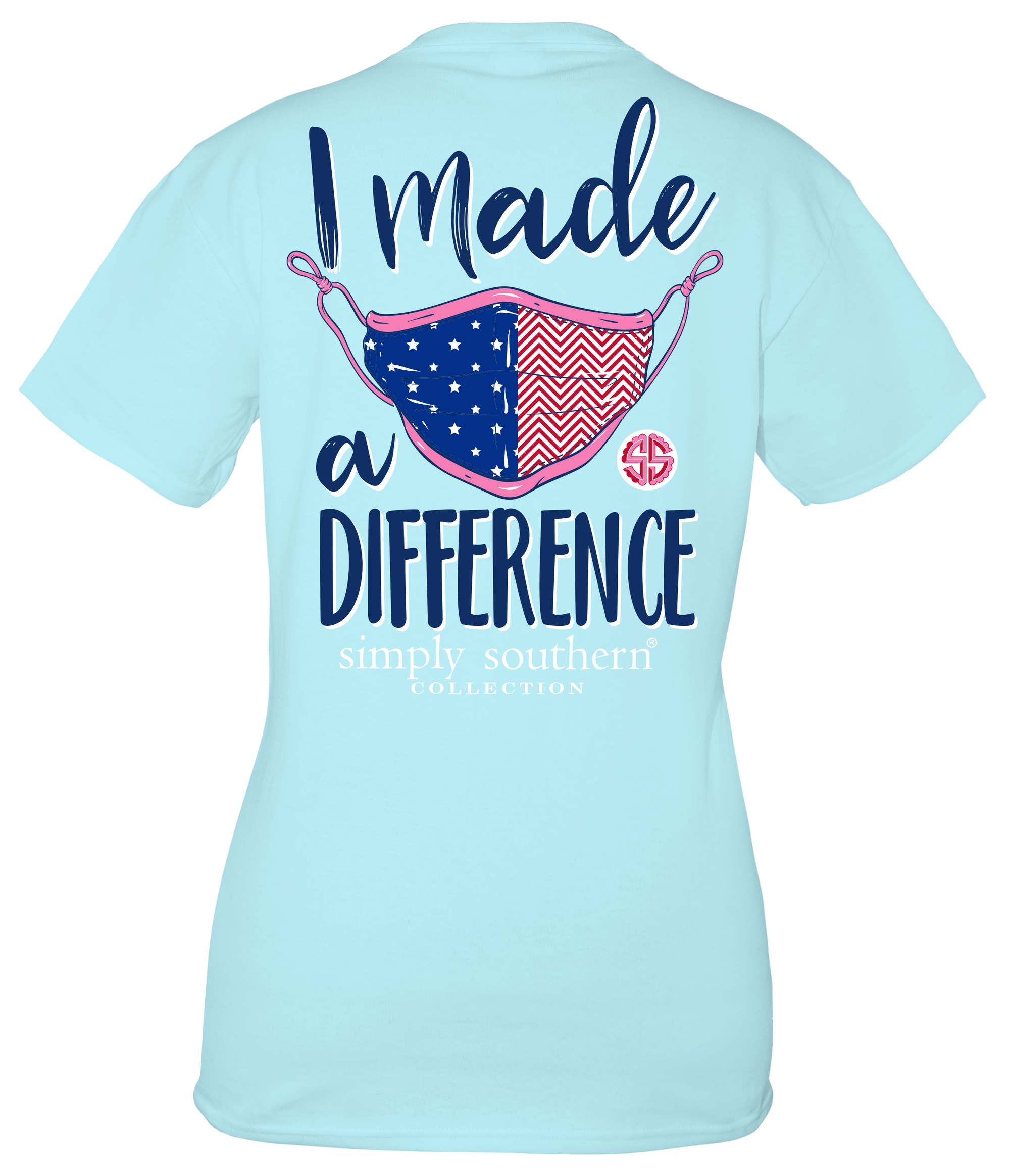 SALE Simply Southern Collection Made A Difference Mask T-Shirt