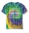 Sassy Frass Mardi Gras Tie Dye T-Shirt