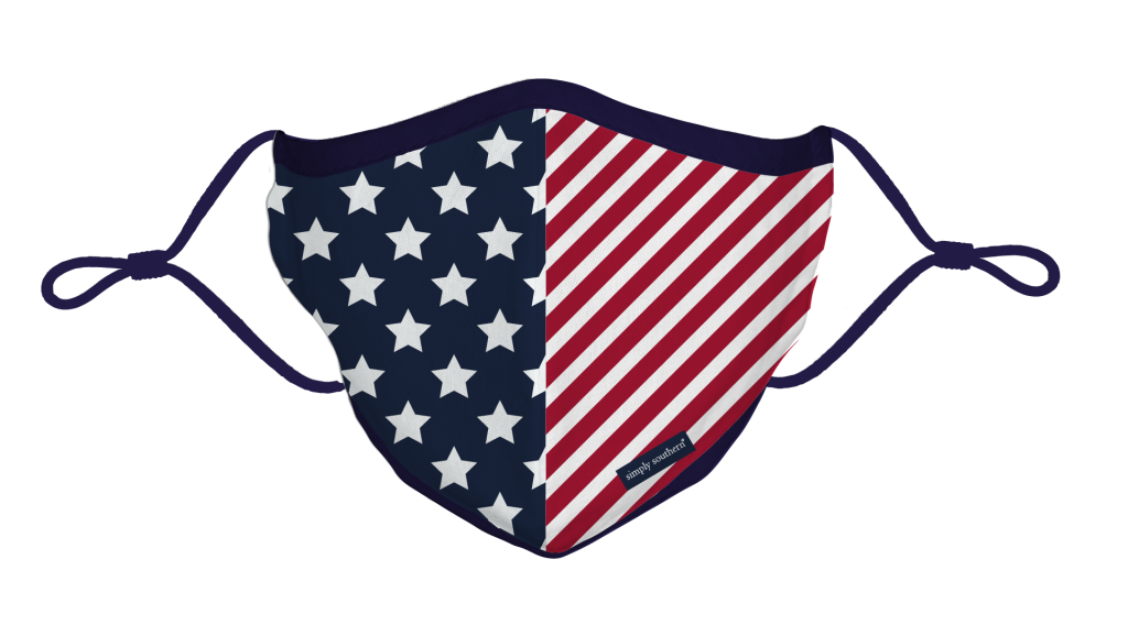 Simply Southern Preppy USA Protective Mask