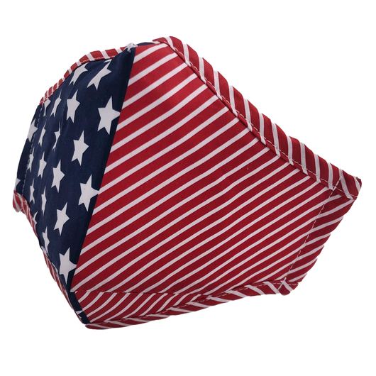 Girlie Girl Preppy USA Flag Protective Mask