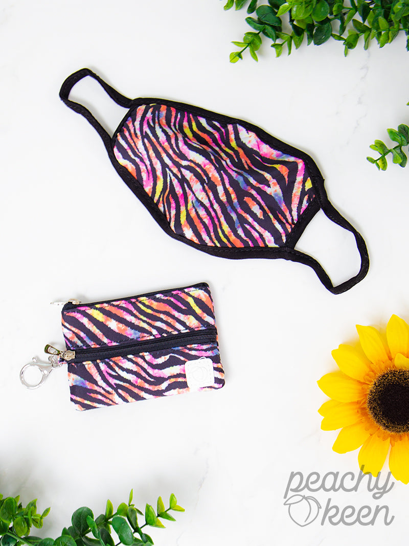 Southern Grace Wild Till Sunset Double Zipper Mini Versi Bag with Face Mask