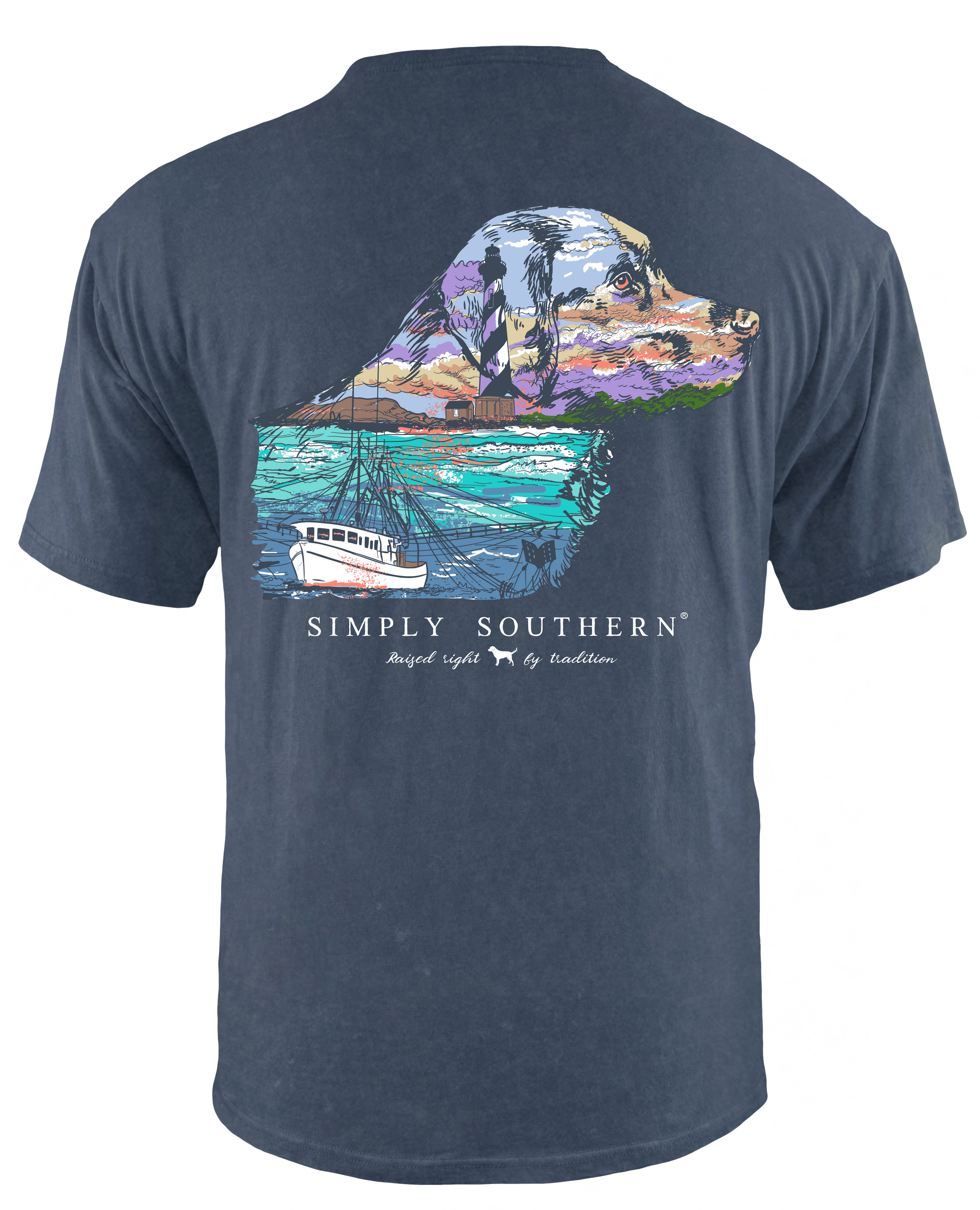 SALE Simply Southern Lighthouse Dog Unisex T-Shirt