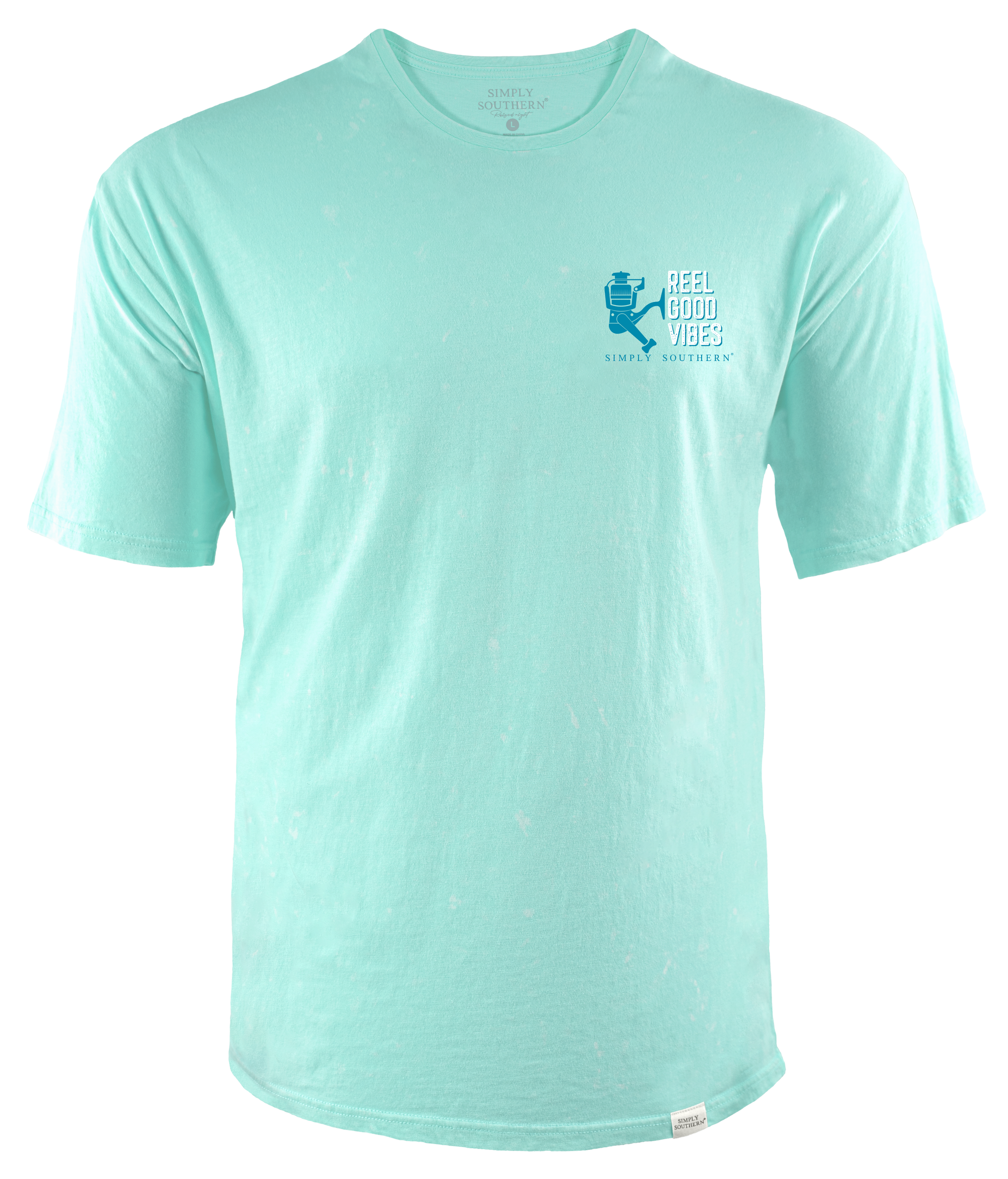 Sale Simply Southern Point Vibes Fishing Reel unisex T-Shirt Small / Haze