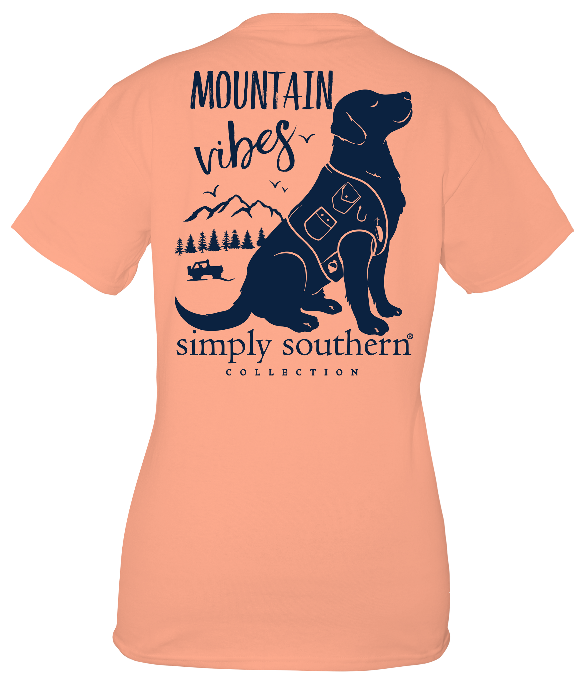 SALE Simply Southern Preppy Mountain Vibes Dog T-Shirt