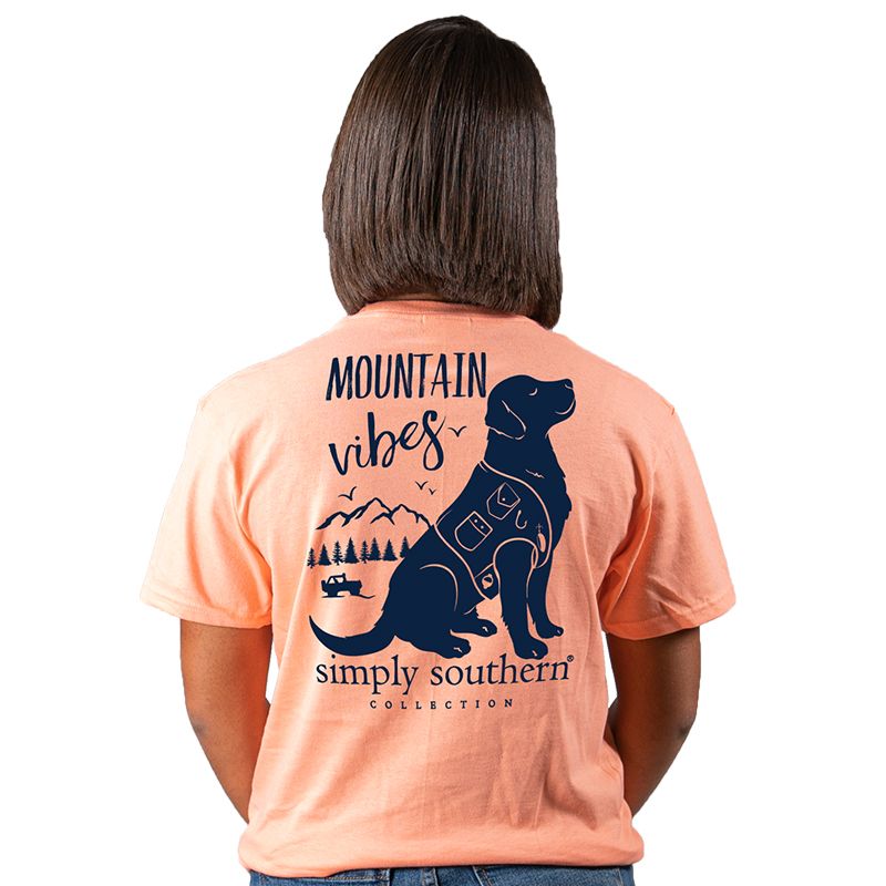 SALE Simply Southern Preppy Mountain Vibes Dog T-Shirt
