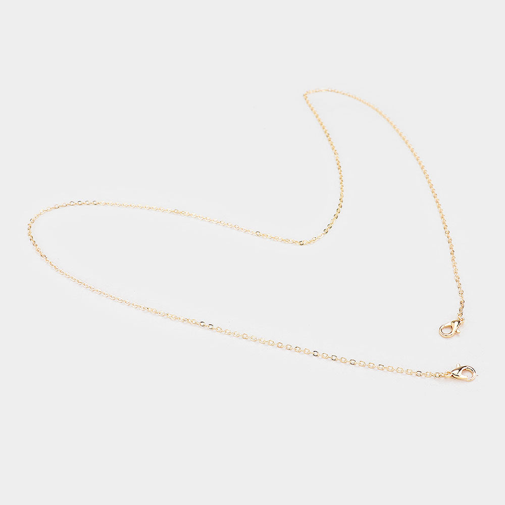 Gold Basic Fashion Protective Mask Holder Chain