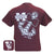 MSU Mississippi State Bulldogs Chevron Anchor Bow Girlie Bright T Shirt
