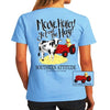 Southern Attitude Preppy Move Get Out The Hay Cow T-Shirt
