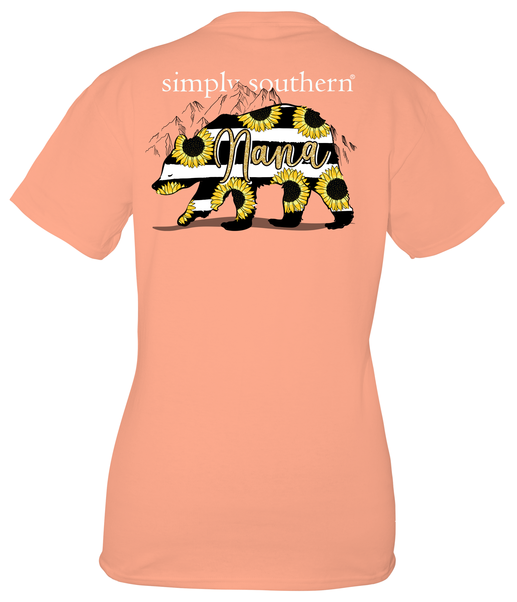 SALE Simply Southern Preppy Nana Bear Sunflower T-Shirt