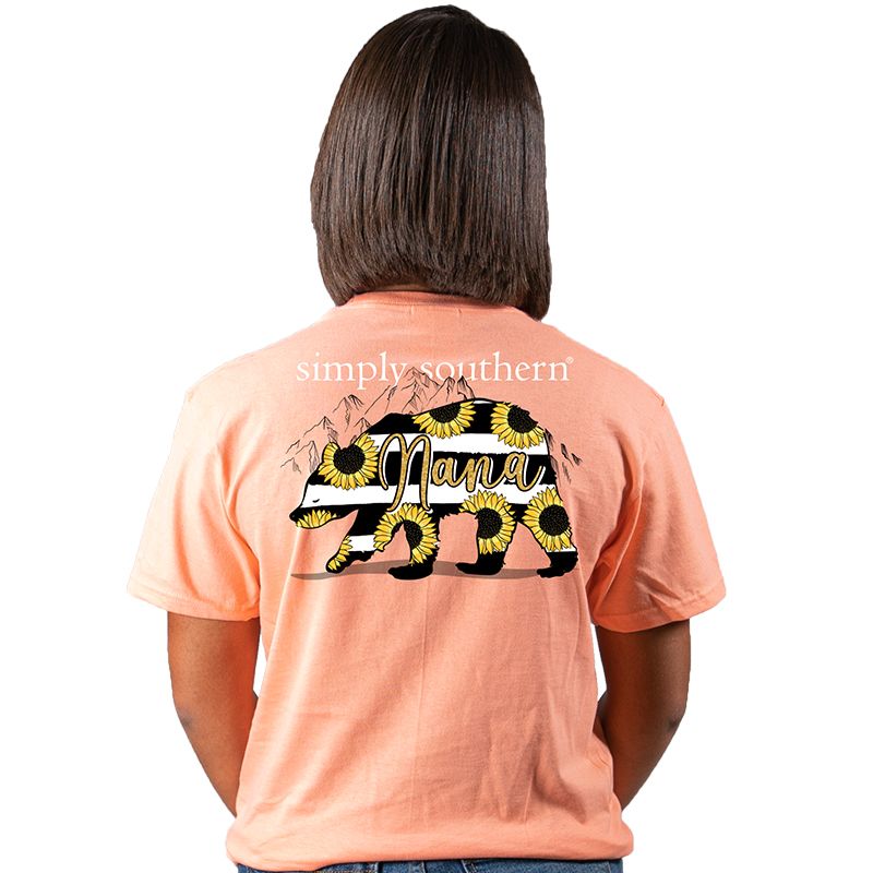 SALE Simply Southern Preppy Nana Bear Sunflower T-Shirt