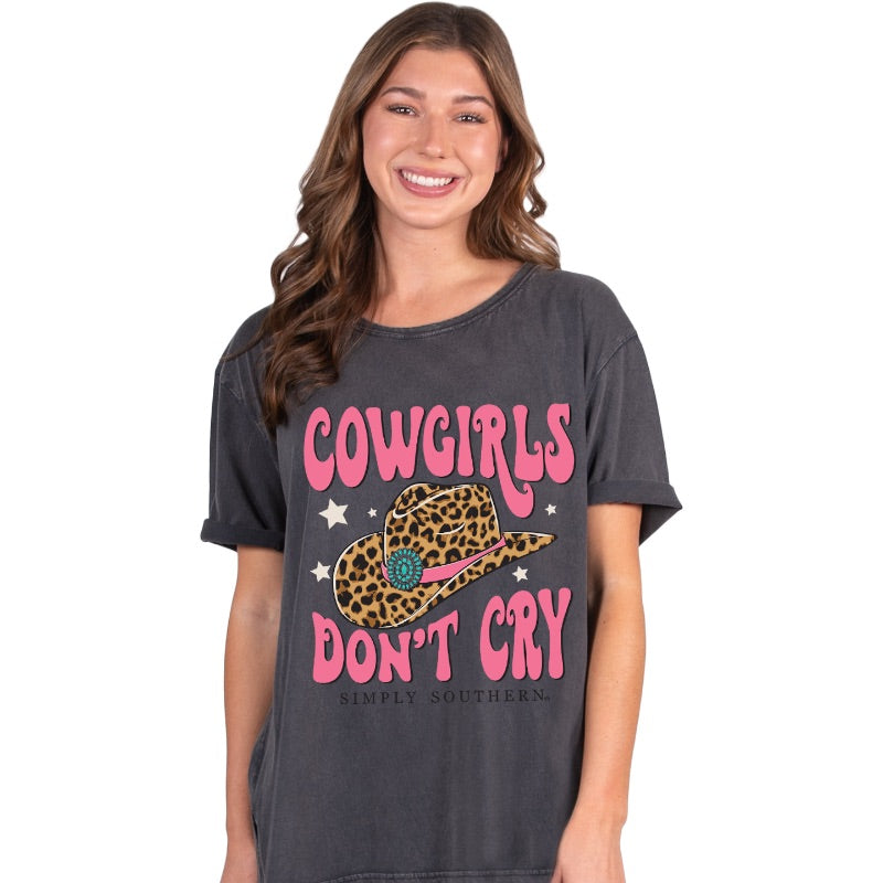 SALE Simply Southern Cowgirls Over Sized Vintage T-Shirt